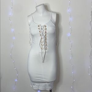 White body fit dress